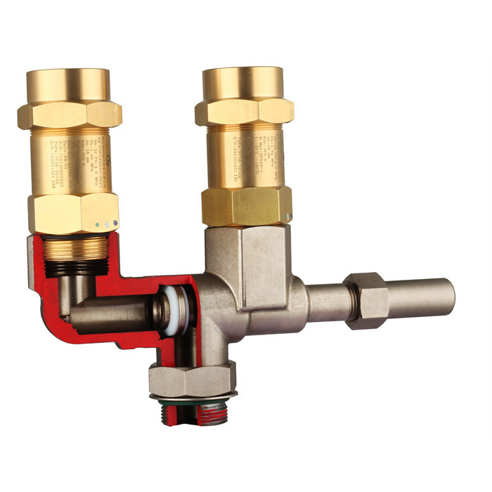 Valvola di sollievo di sicurezza con intervallo di temperatura -29.C~140.C e pressione impostata 0.3~4.5MPa Certificata CE
