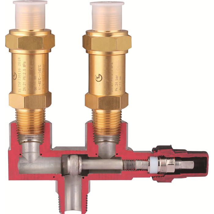 Valvola di rilievo della pressione del refrigerante HFC HFC per la refrigerazione 0,3 ∼ 4,5 MPa