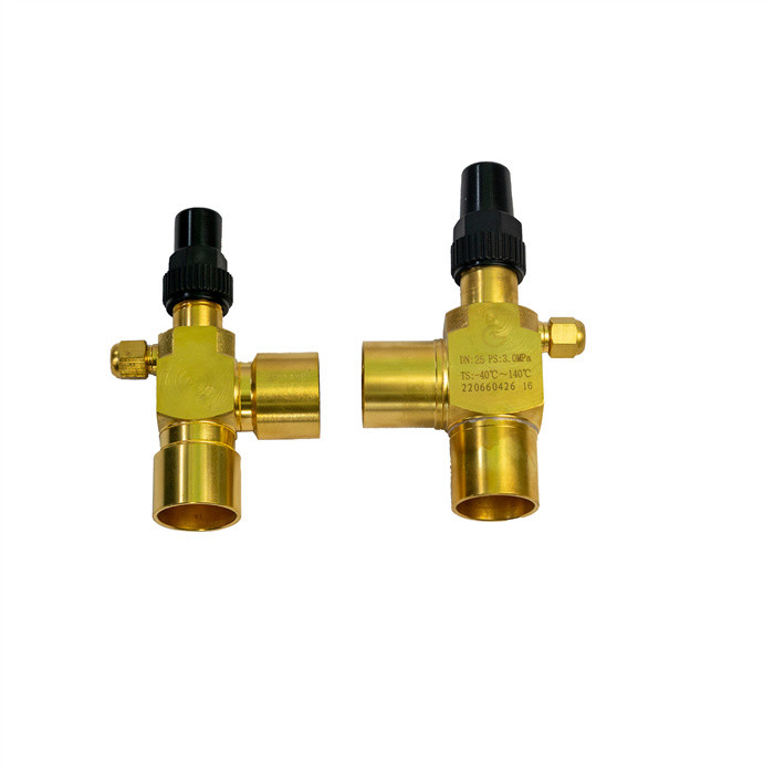 Valvola angolare in ottone per refrigeranti CFC HCFC HFC R717
