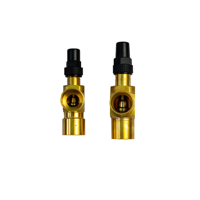 Valvola angolare in ottone per refrigeranti CFC HCFC HFC R717