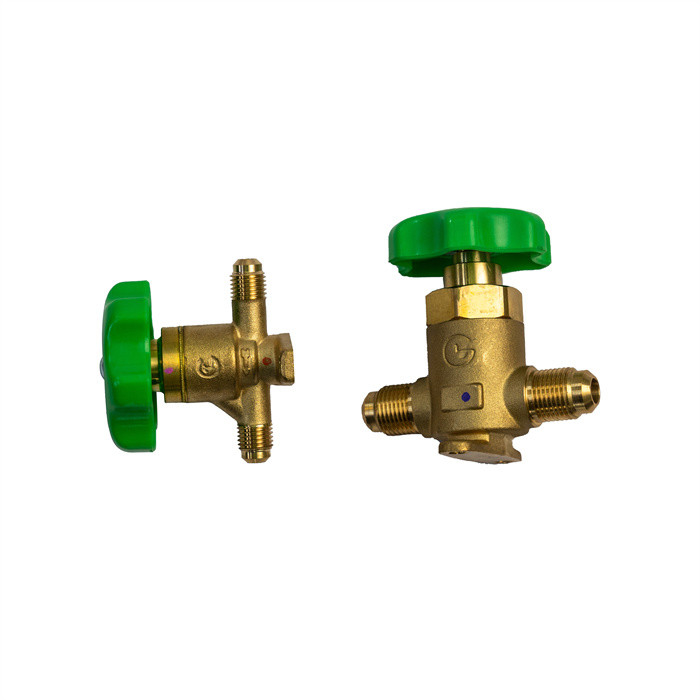 Valvola manuale di raffreddamento resistente alla temperatura facile da installare per CFC HCFC HFC R22 R410a R134a