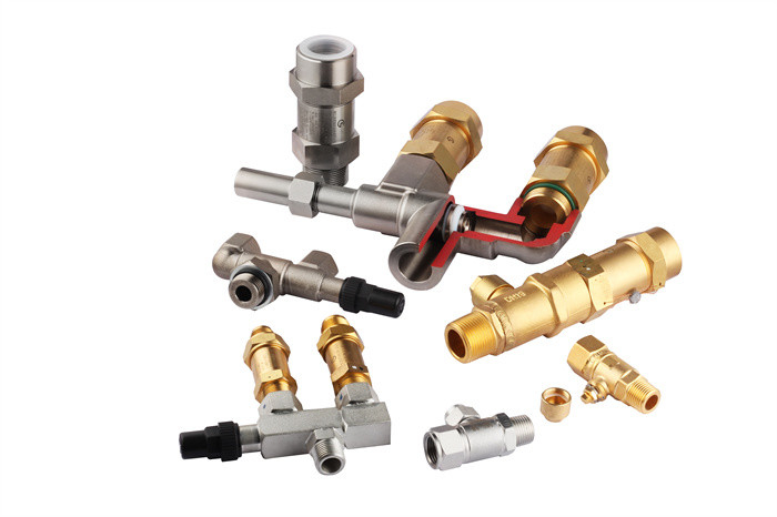Facile installazione Valvola di refrigerazione a 3 vie 0,3 ∼ 5,0 MPa per CFC HCFC e refrigeranti HFC